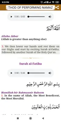 Method of Shia Namaz android App screenshot 1